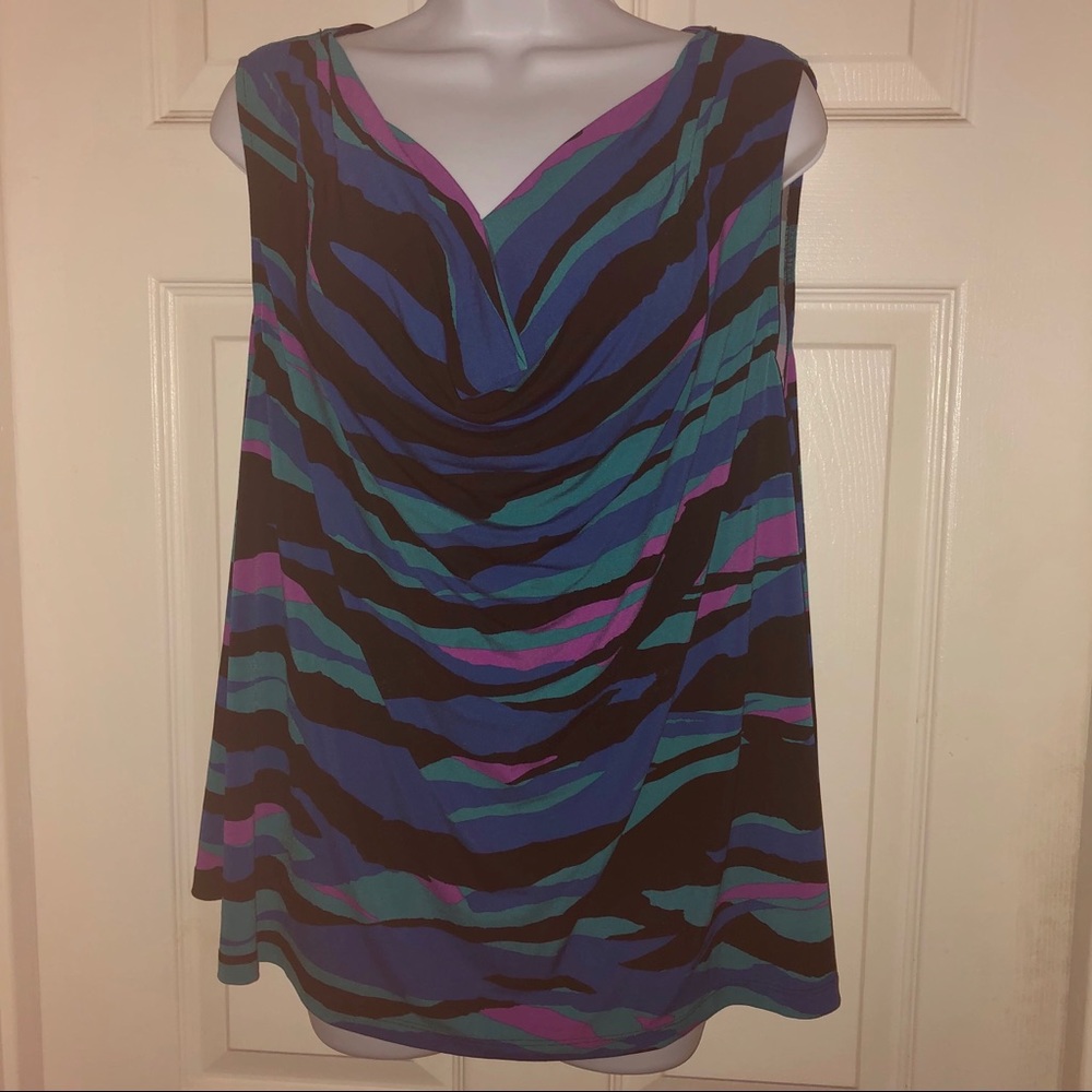 Calvin Klein Mulitcolor Women’s Pinched Blouse